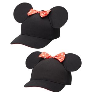 Disney Minnie Mouse Mommy & Me  Ears Hat Set Of 2 Matching Adult And Toddler...
